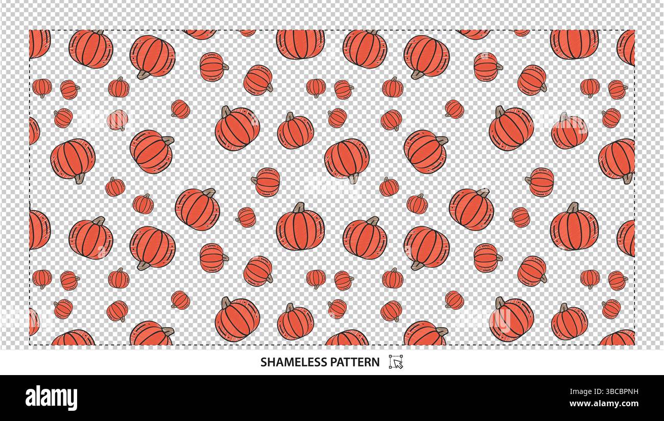 Citrouille orange sans couture automne automne récolte Thanksgiving motif numérique de fond Illustration de Vecteur Citrouille orange sans couture automne automne récolte Thanksgiving motif numérique de fond Illustration de Vecteur