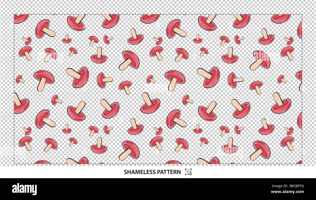 Champignons roses sans couture de champignons de forêt botanique motif nature conception de fond numérique Illustration de Vecteur Champignons roses sans couture de champignons de forêt botanique motif nature conception de fond numérique Illustration de Vecteur
