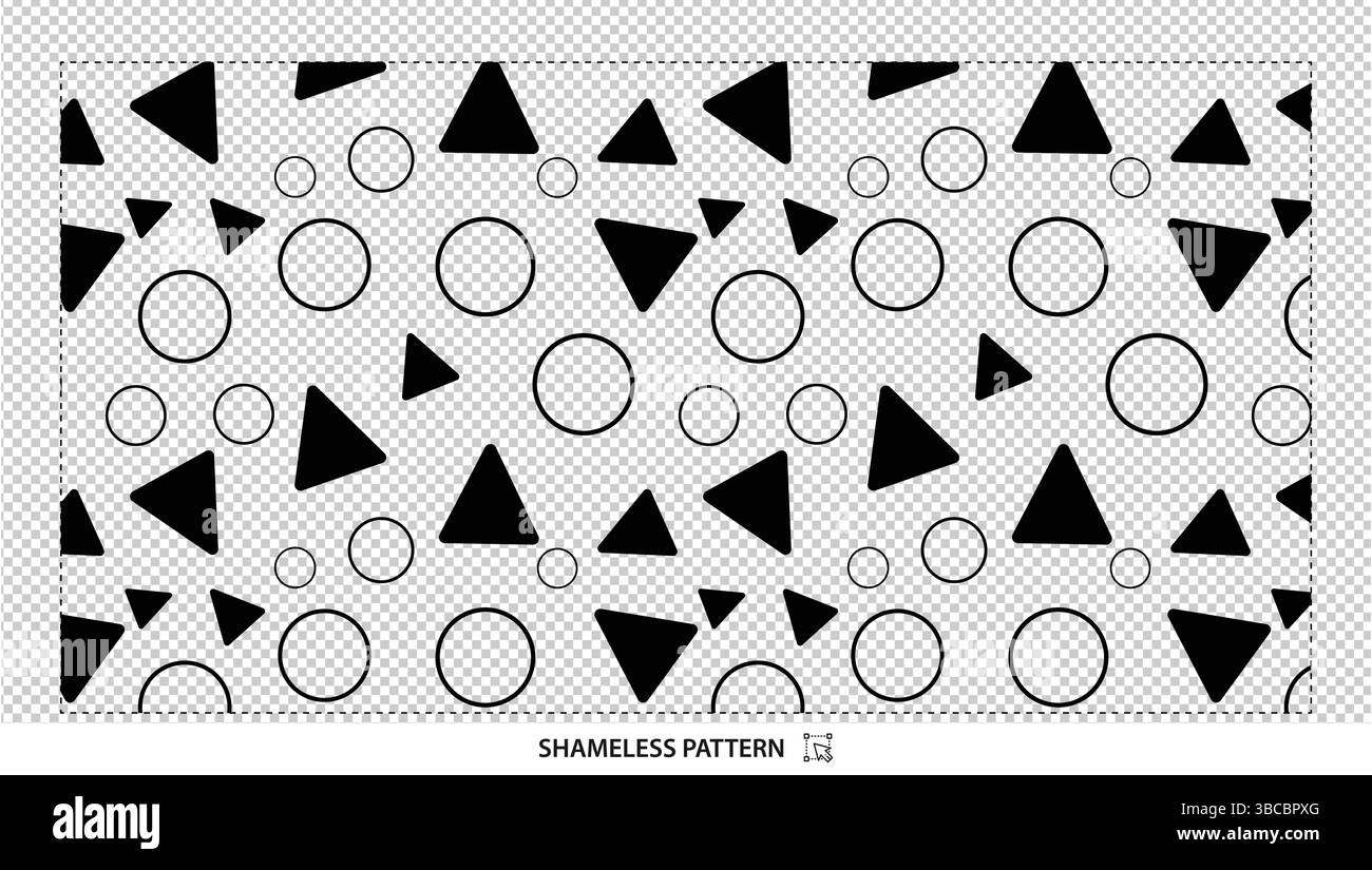 Cercles de triangles noirs sans couture illustration vectorielle pour les conceptions abstraites Illustration de Vecteur Cercles de triangles noirs sans couture illustration vectorielle pour les conceptions abstraites Illustration de Vecteur