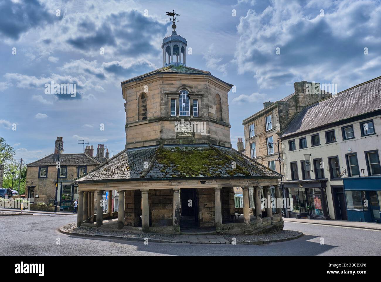Buttermarket, Market place, Barnard Castle, comté de Durham Banque D'Images