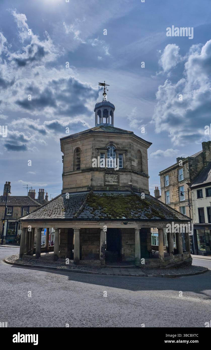 Buttermarket, Market place, Barnard Castle, comté de Durham Banque D'Images