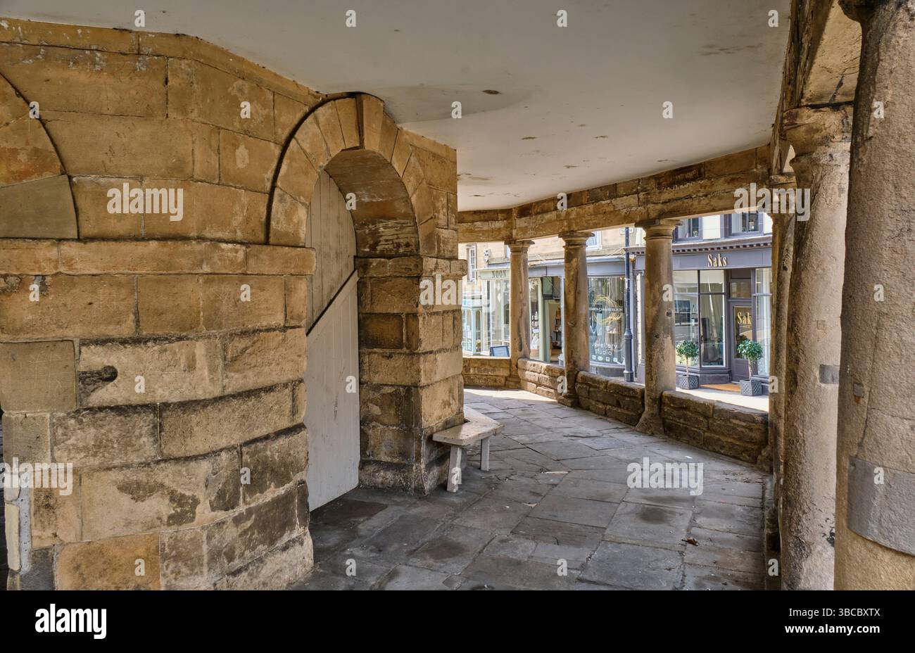 Buttermarket, Market place, Barnard Castle, comté de Durham Banque D'Images