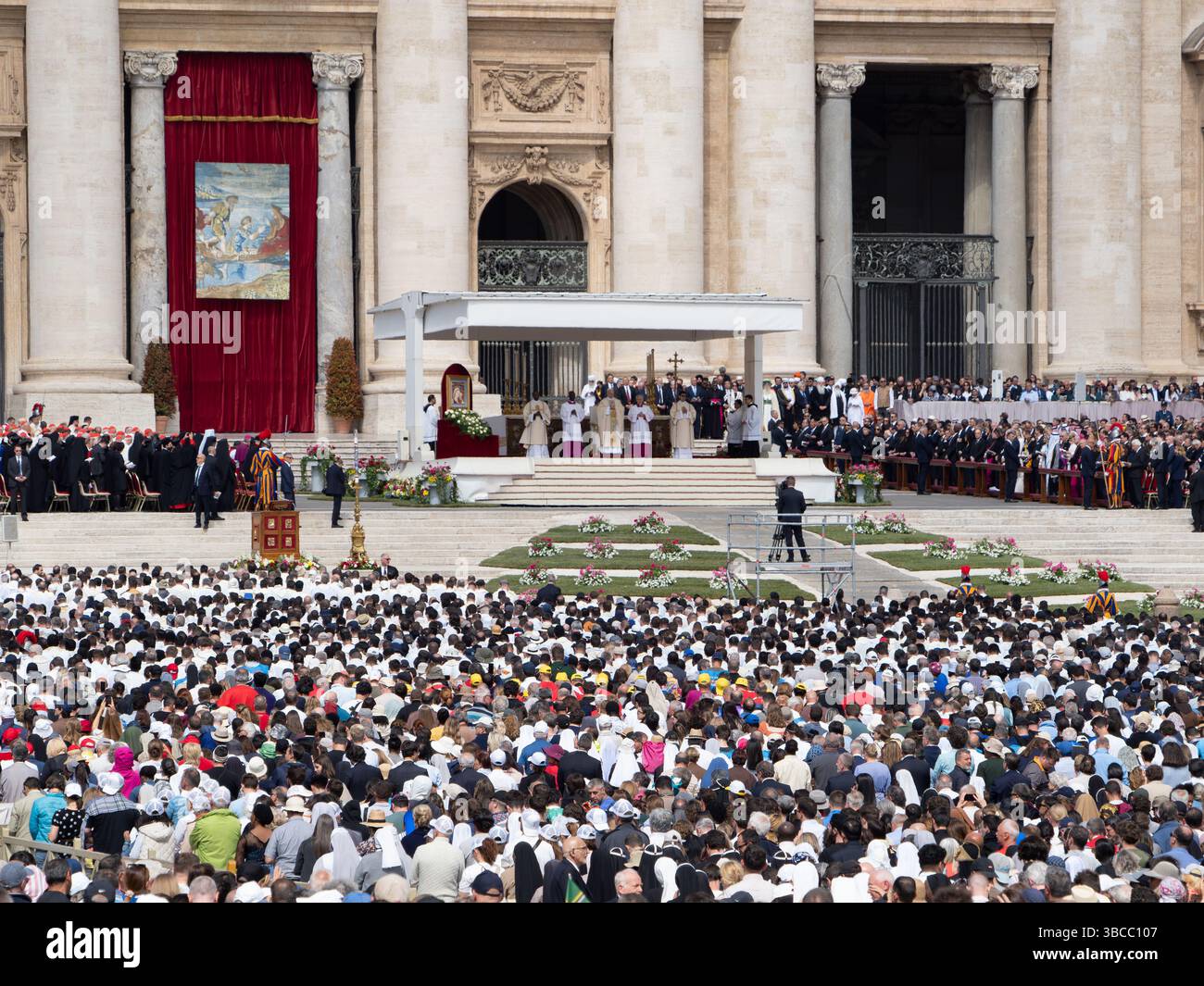 Messe inaugurale du pontificat du Pape Léon XIV Banque D'Images