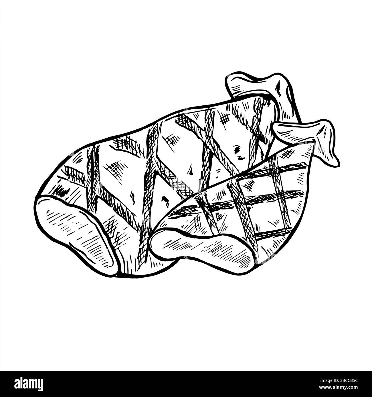 Monochrome vecteur deux carcasses de calmars grillés illustration peinte par des encres noires. Calamars croustillants tubes BBQ fruits de mer gravure dessin. pour restaurant Illustration de Vecteur Monochrome vecteur deux carcasses de calmars grillés illustration peinte par des encres noires. Calamars croustillants tubes BBQ fruits de mer gravure dessin. pour restaurant Illustration de Vecteur