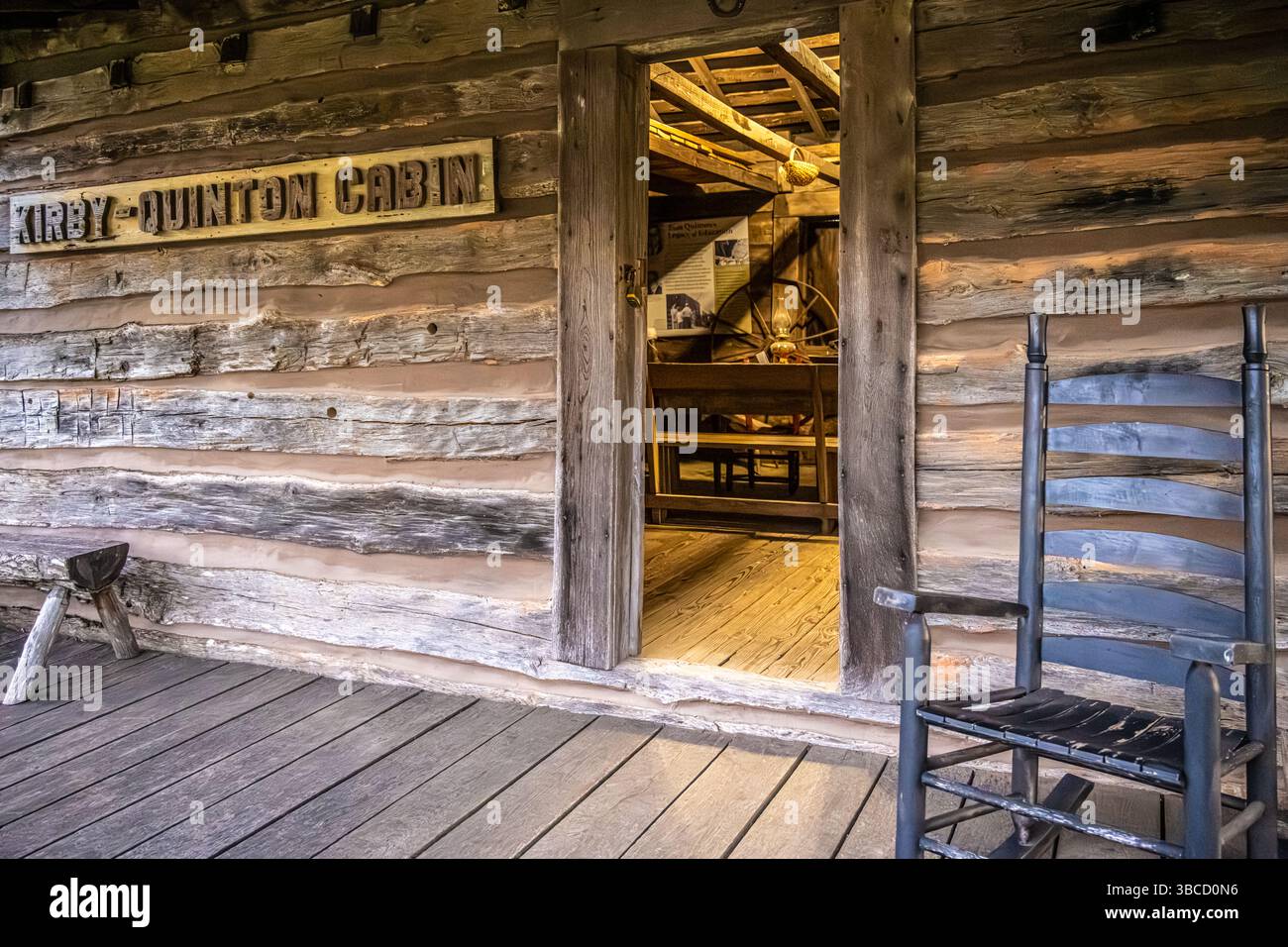 Chalet historique Kirby-Quinton dans le centre-ville de Jasper, Géorgie. (ÉTATS-UNIS) Banque D'Images