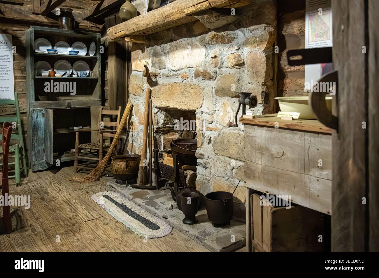 Chalet historique Kirby-Quinton dans le centre-ville de Jasper, Géorgie. (ÉTATS-UNIS) Banque D'Images