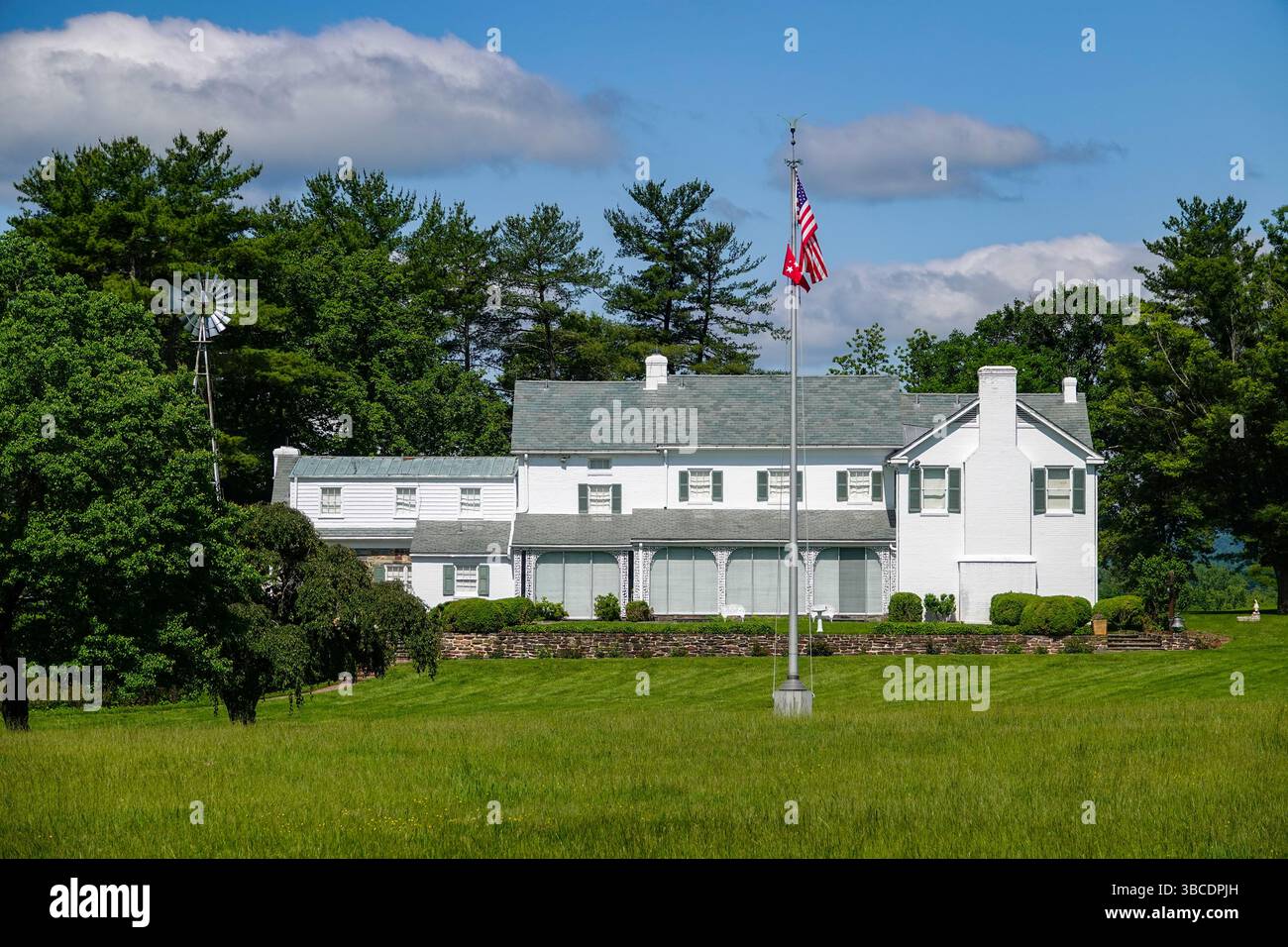 États-Unis Pennsylvanie Gettysburg National Military Park Président Eisenhower National Historic site sa ferme après sa présidence Banque D'Images