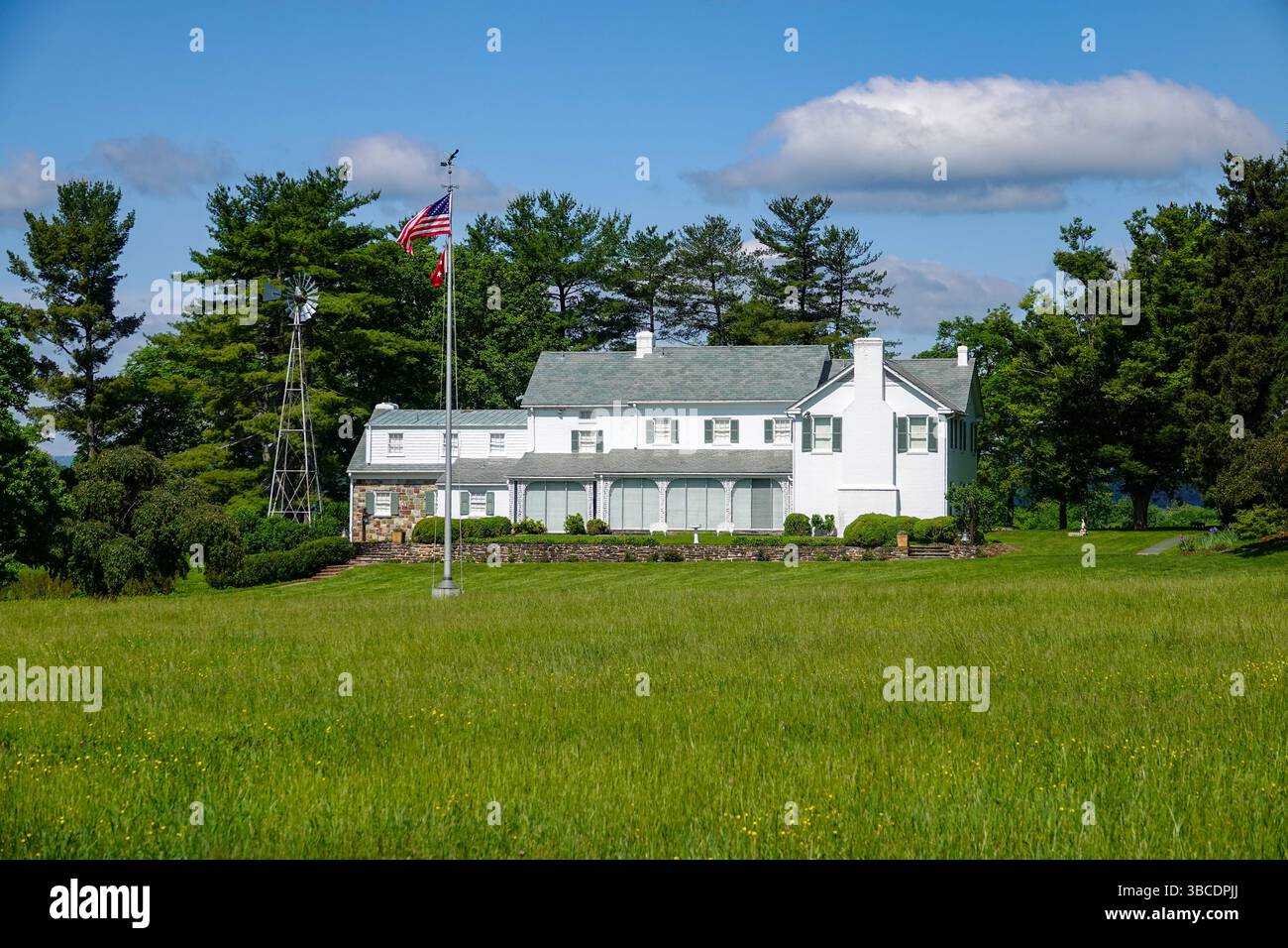 États-Unis Pennsylvanie Gettysburg National Military Park Président Eisenhower National Historic site sa ferme après sa présidence Banque D'Images