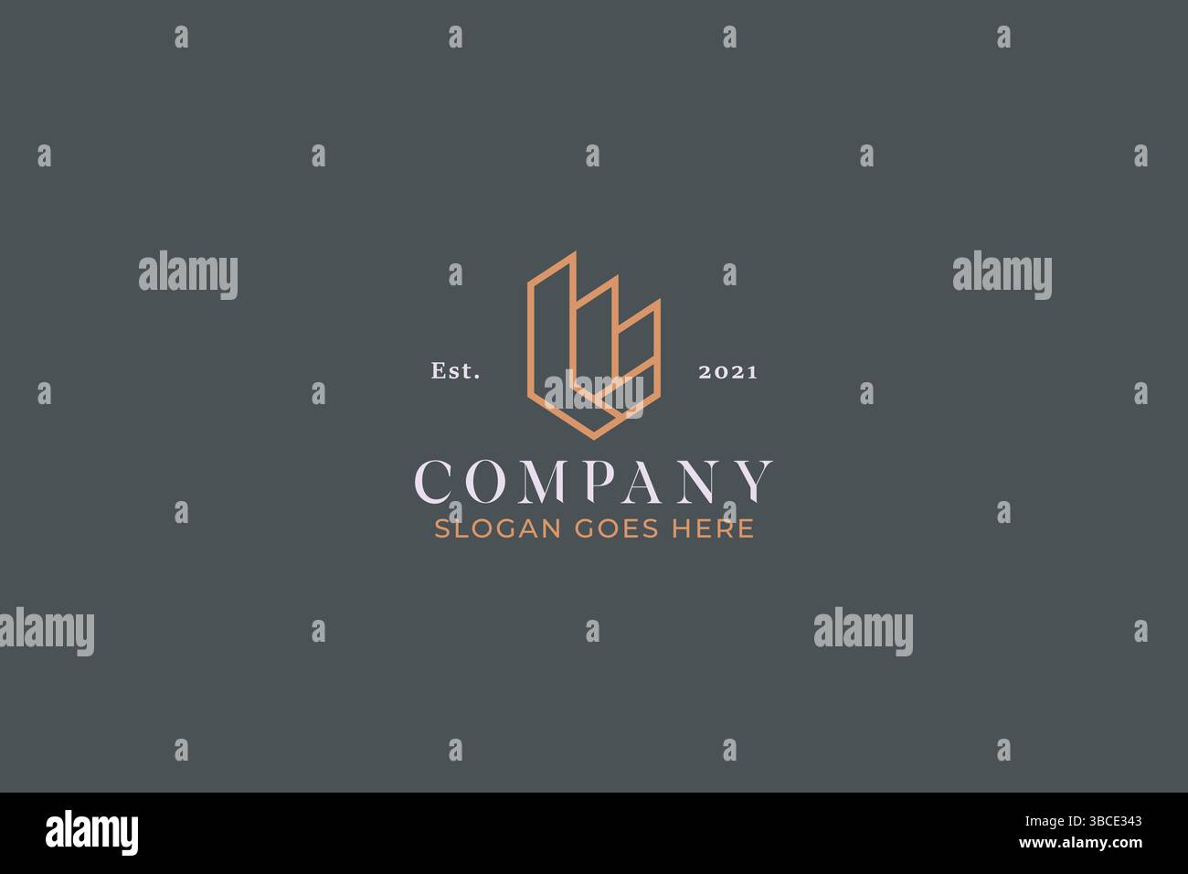 Logo géométrique abstrait Affaires et Finances Illustration de Vecteur