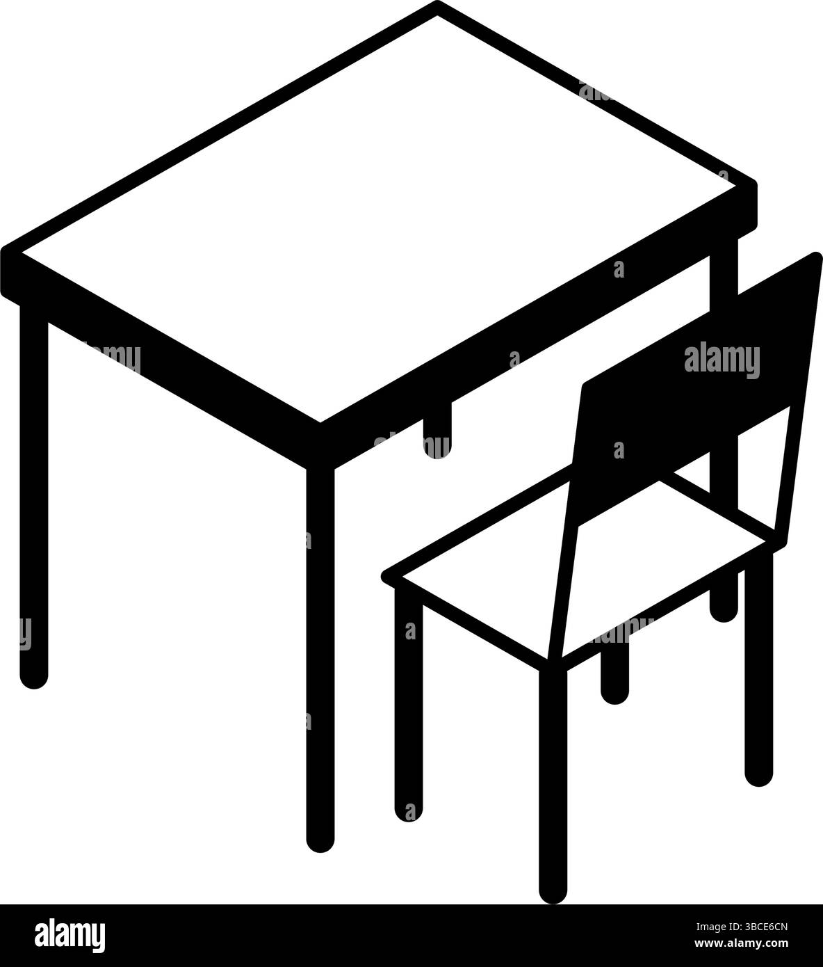 Dessin au trait isométrique simple et mignon d'un bureau et d'une chaise dans une salle de classe d'école, illustration vectorielle Illustration de Vecteur Dessin au trait isométrique simple et mignon d'un bureau et d'une chaise dans une salle de classe d'école, illustration vectorielle Illustration de Vecteur