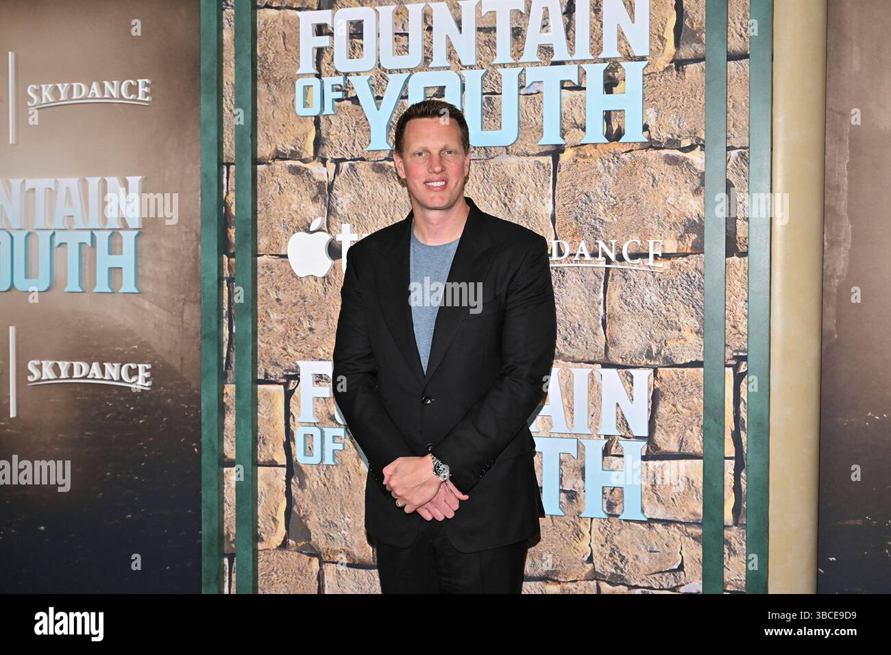 Skydance Media CEO David Ellison attends the premiere of "Fountain of Youth" at the American Museum of Natural History on Monday, May 19, 2025, in New York. (Photo by Evan Agostini/Invision/AP) Banque D'Images