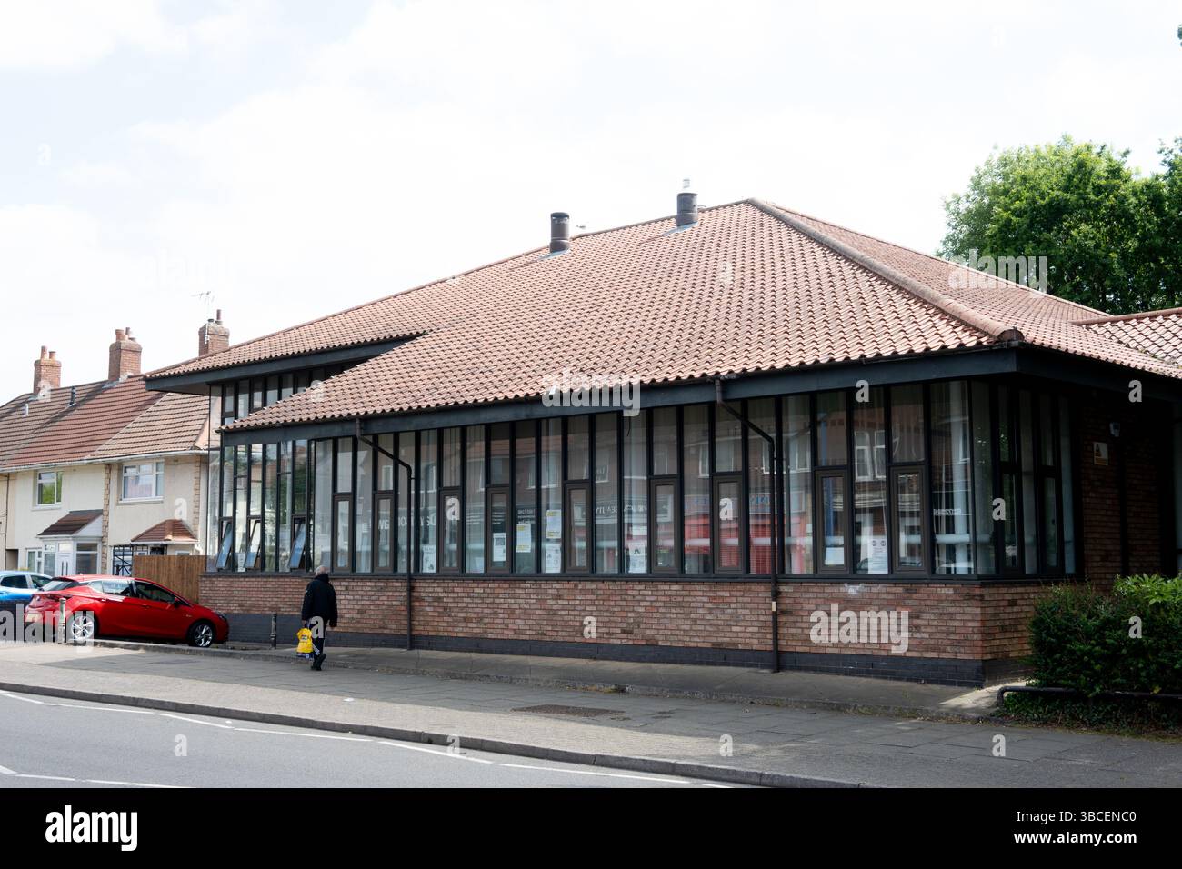 La bibliothèque, Weoley Castle, Birmingham, West Midlands, Angleterre, ROYAUME-UNI Banque D'Images