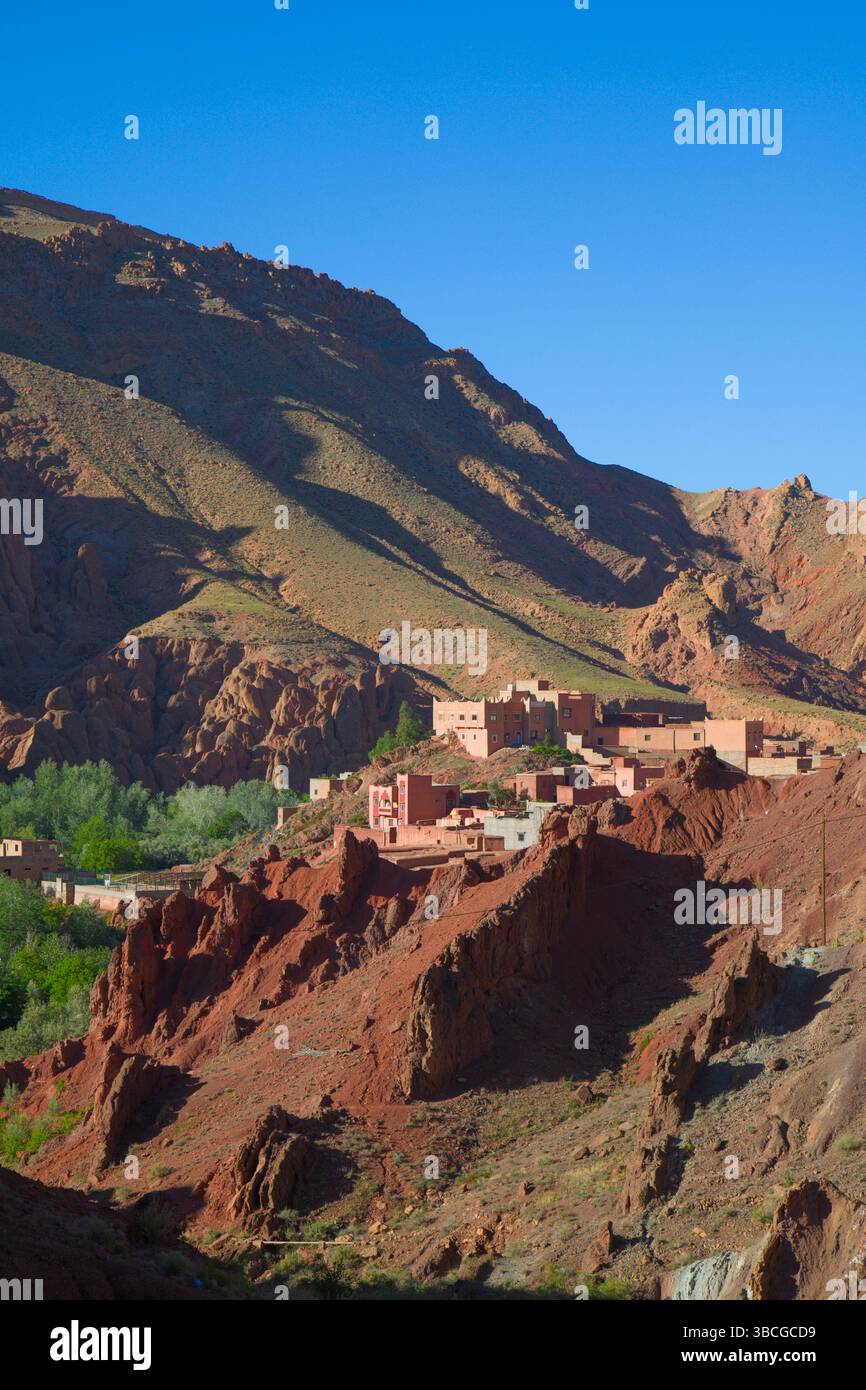 Maroc, gorge du Dadès, paysage, paysage, montagnes, Banque D'Images