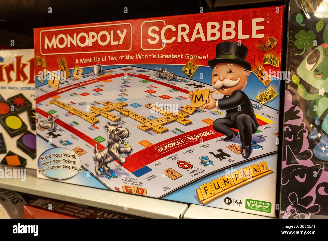 Barnes & Noble Booksellers sur la Cinquième Avenue à New York a une large sélection de livres, magazines et jeux, États-Unis 2025 Banque D'Images