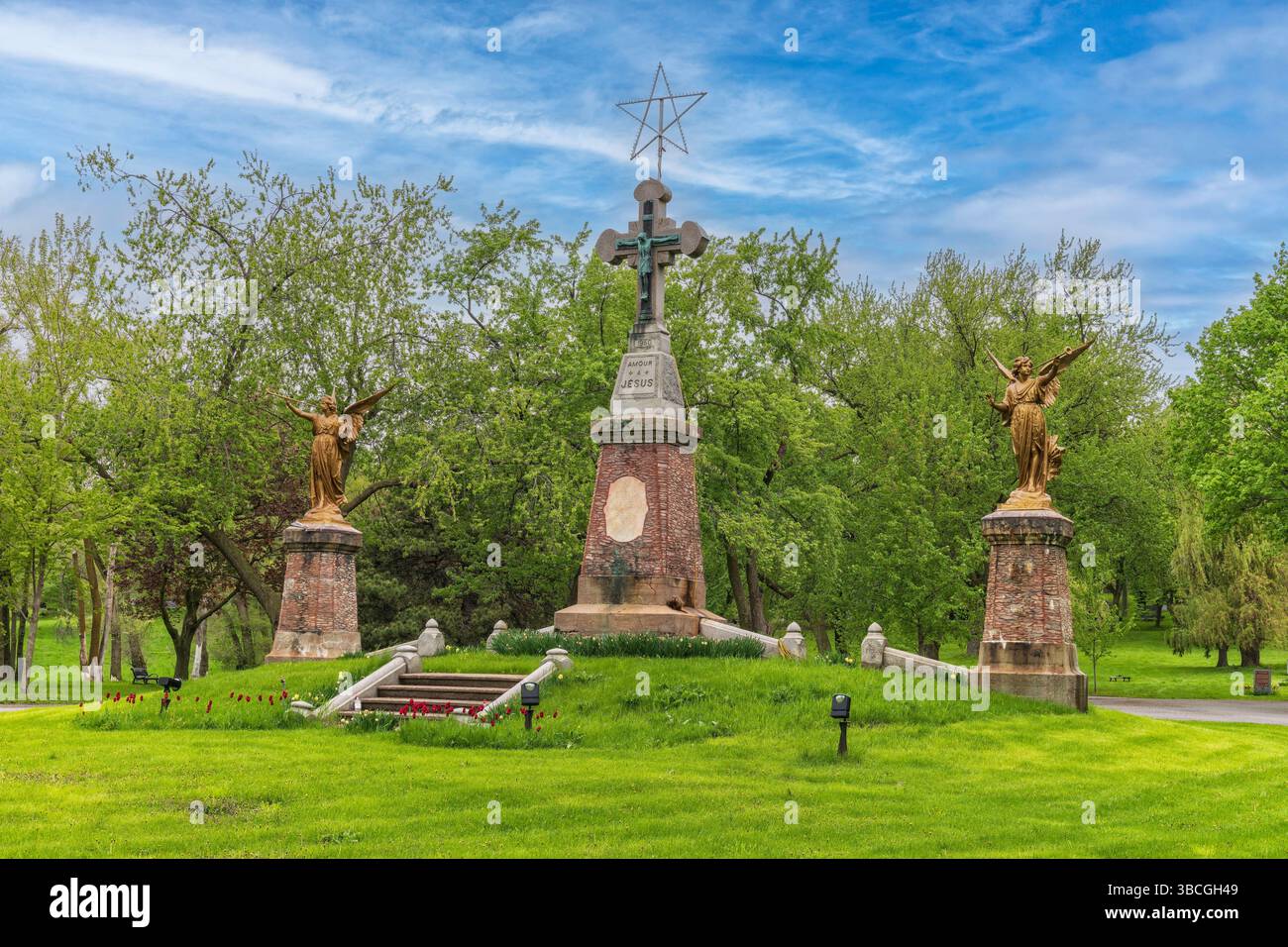 Monument du cimetière notre Dame des Neiges - vues Banque D'Images