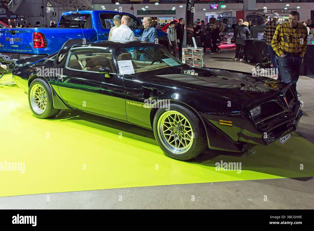 Pasila, Helsinki, Finlande – 4 avril. 2025 : Pontiac Firebird TRANS Am HT Coupe (1980) voiture à l'American car Show ACS25 au Messukeskus. Banque D'Images