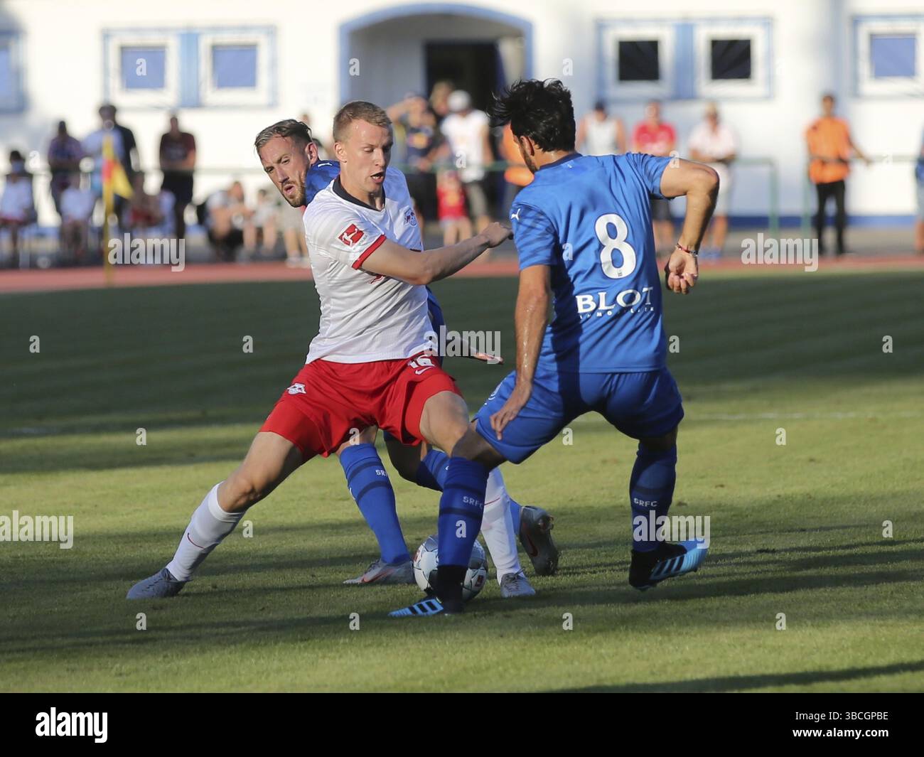 Le footballeur allemand Lukas Klostermann du RB Leipzig en amical face au stade Rennes 26.7,19, le footballeur allemand Lukas Klostermann du RB Banque D'Images