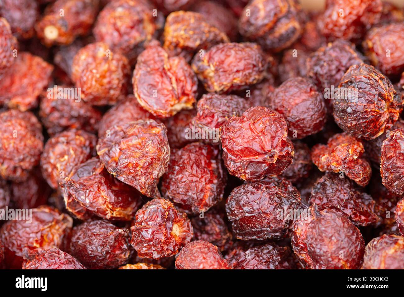 Piment Habanero séché, Capsicum Chinense Banque D'Images