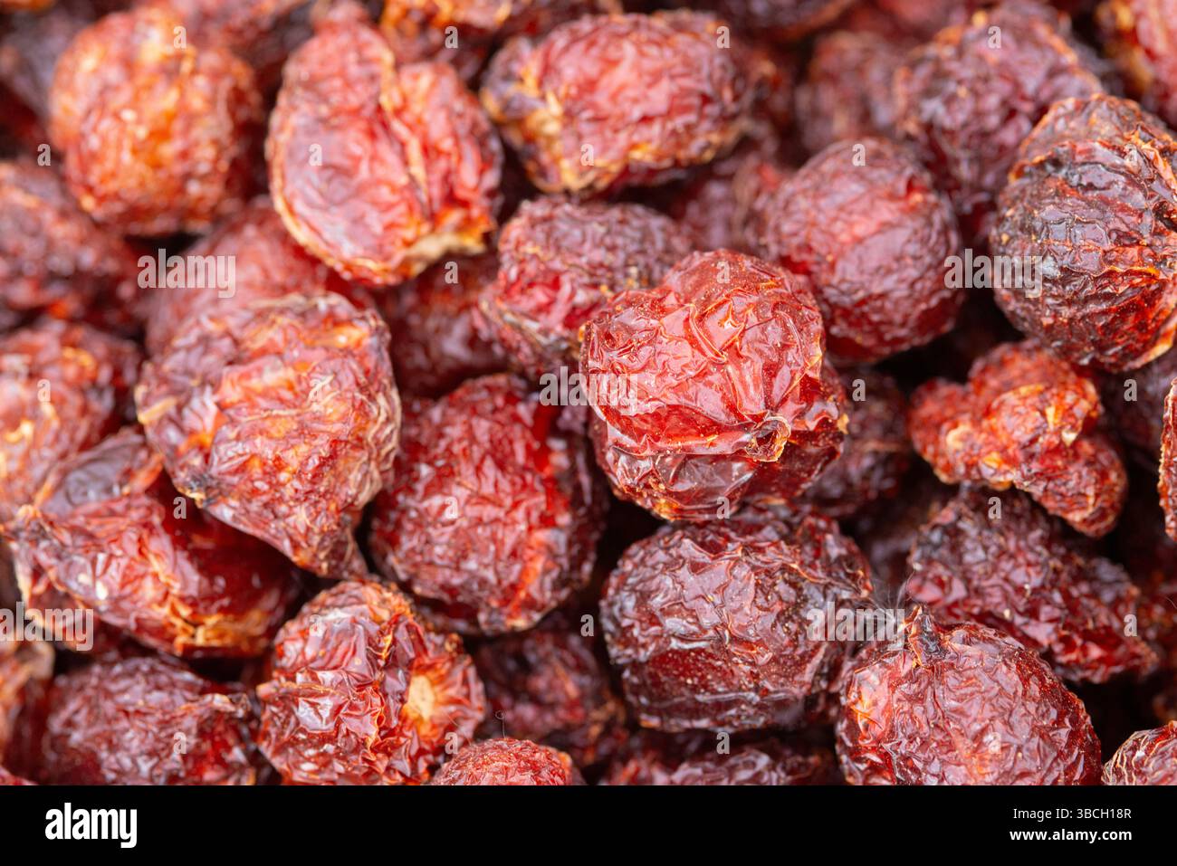 Piment Habanero séché, Capsicum Chinense Banque D'Images
