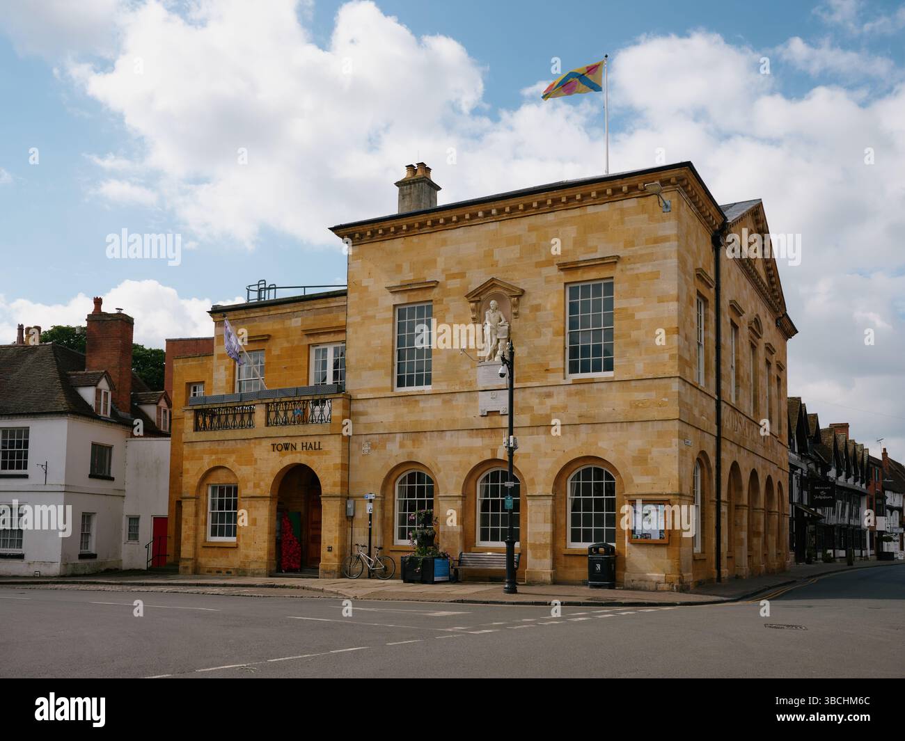 Le bâtiment de la mairie de Stratford upon Avon Warwickshire Angleterre Royaume-Uni Banque D'Images