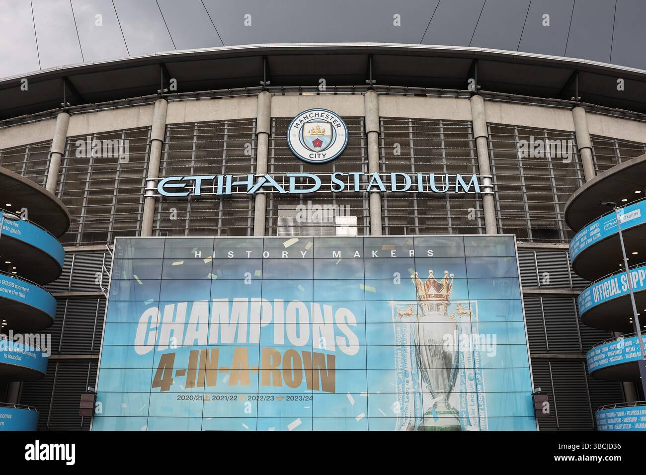Vue générale de l'Etihad Stadium lors du match de premier League Manchester City vs Bournemouth à l'Etihad Stadium, Manchester, Royaume-Uni, le 20 mai 2025 (photo Mark Cosgrove/News images) Banque D'Images