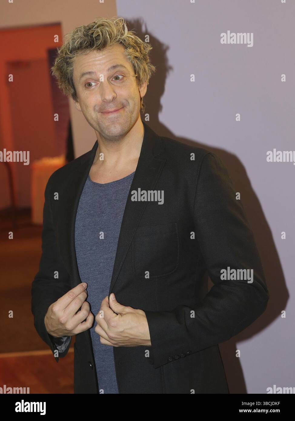 Ventriloque allemand Sascha Grammel après ARD TV show Banque D'Images