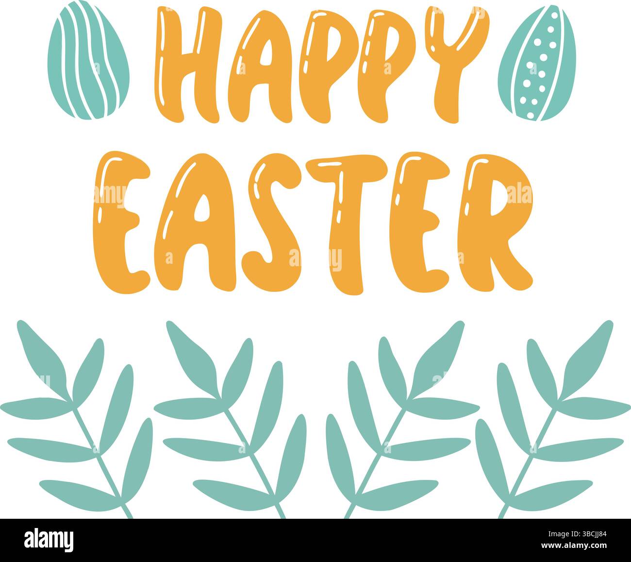 Joyeuses Pâques né à chasser des œufs avec des œufs colorés, apportant lumière, amour et couleur à vos moments de Pâques Illustration de Vecteur