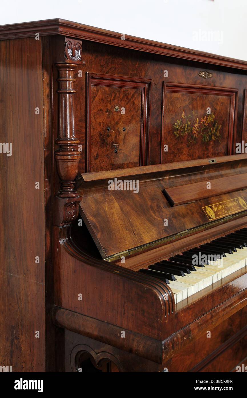 acoustique, acoustique, classique, classique, composer, compositeur, ébène, instrument, ivoire, clé, piano, instrument ancien, musique domestique, Banque D'Images