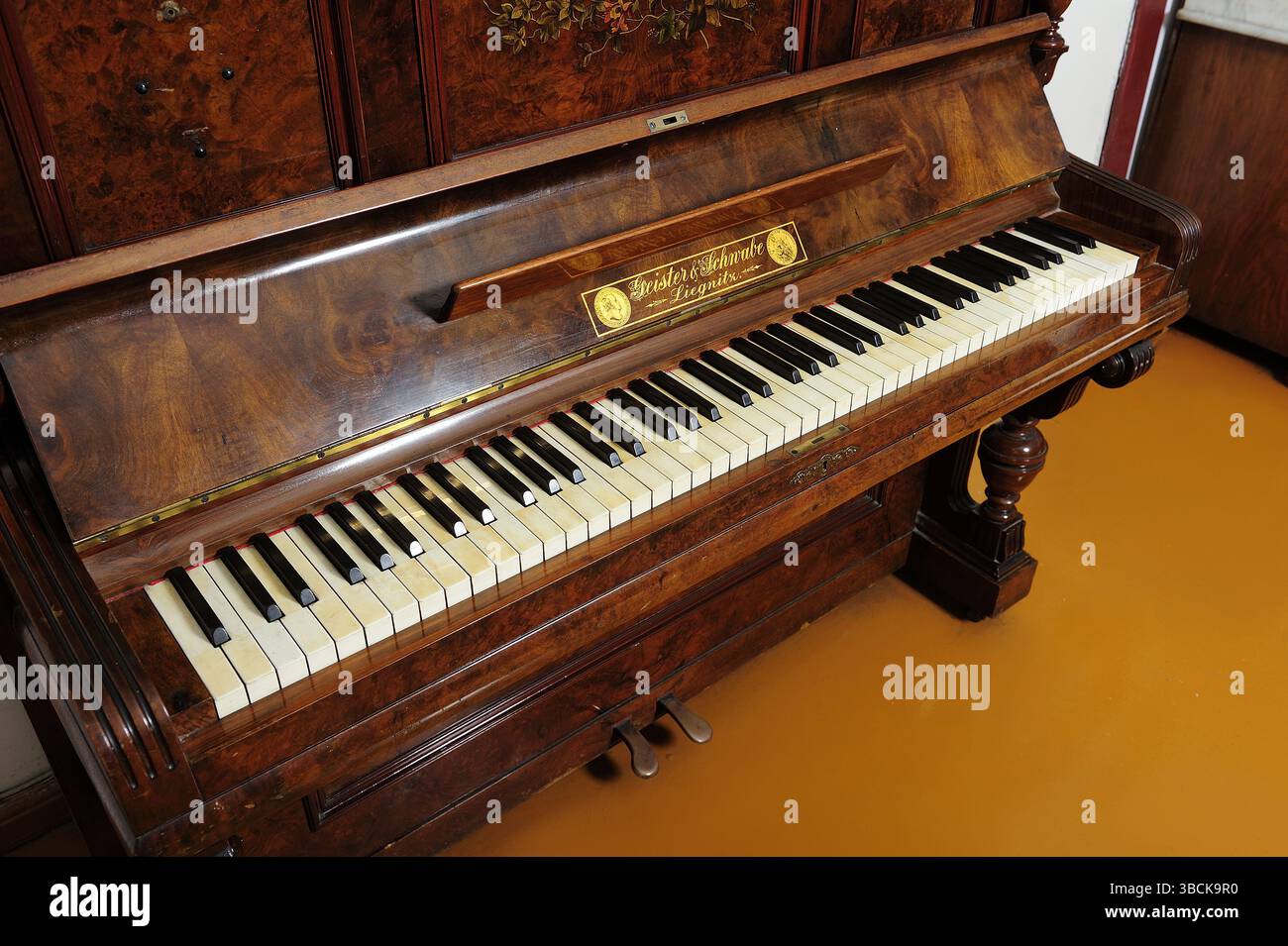 acoustique, acoustique, classique, classique, composer, compositeur, ébène, instrument, ivoire, clé, piano, instrument ancien, musique domestique, Banque D'Images