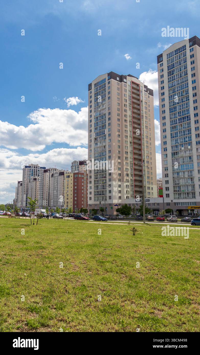 05.05.2025 - Minsk, Biélorussie. Rues de la ville, développement urbain Banque D'Images