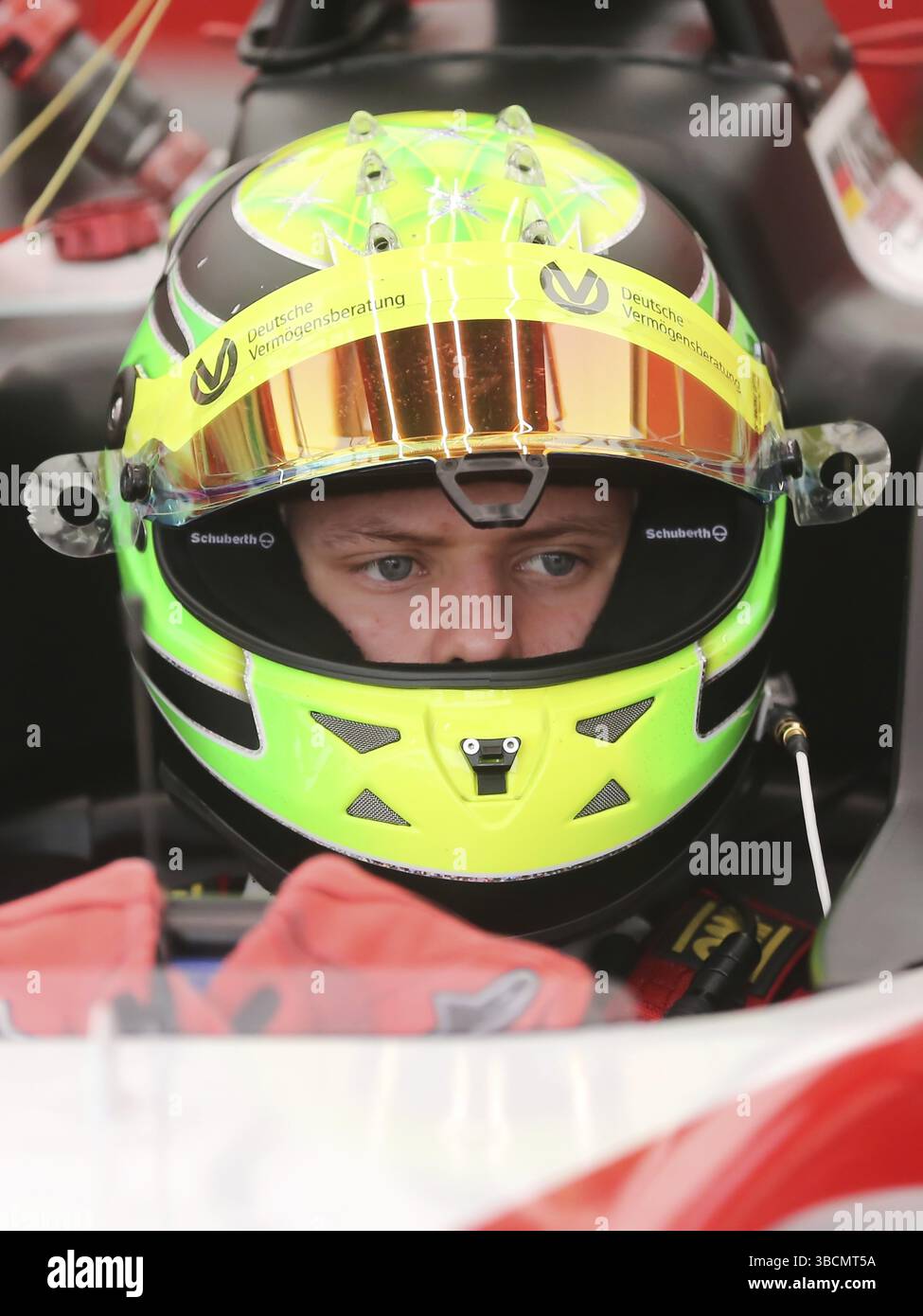 Le pilote automobile allemand Mick Schumacher à l'ADAC GT Masters, journées d'essai 2016 à etropolis Motorsport-Arena-Oschersleben/Bode, automobile allemande Banque D'Images