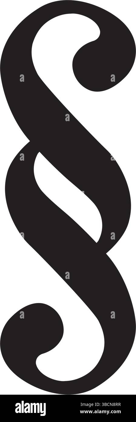 icône de vecteur de symbole de paragraphe Illustration de Vecteur