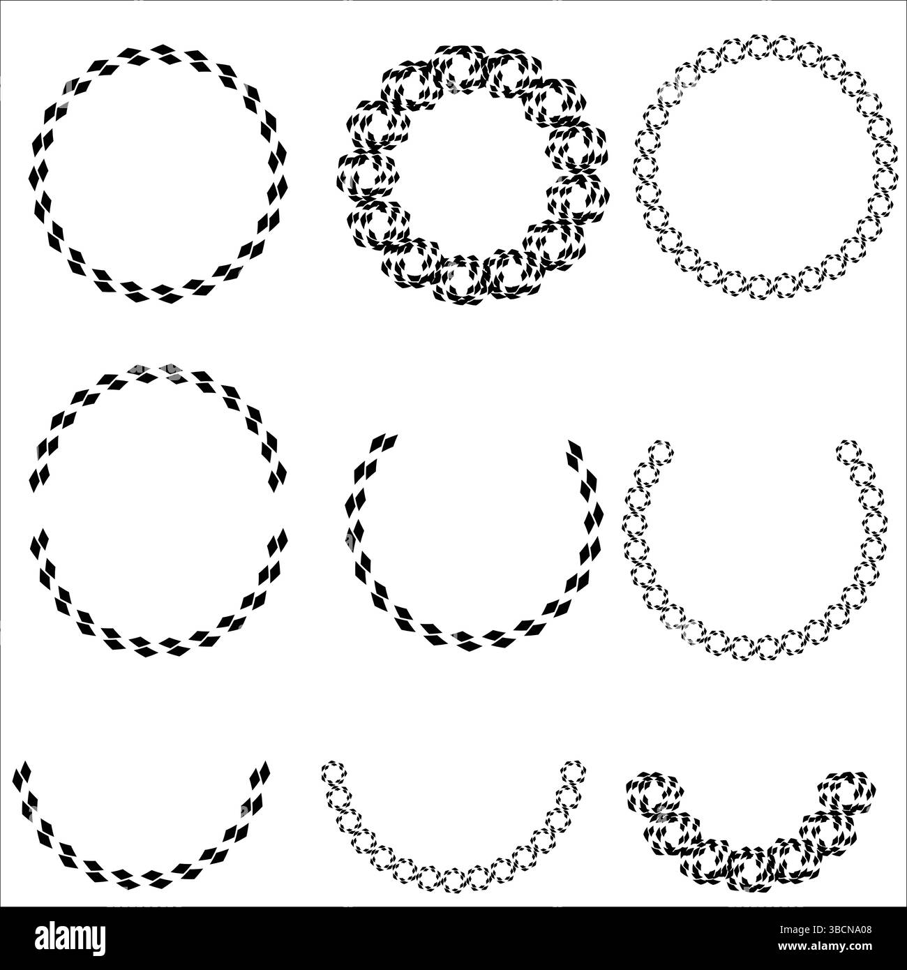 Creative Circle Design variations | formes d'anneau abstrait avec flèches, points, spirales pour logos, cadres, infographies modernes | Pack EPS vectoriel Illustration de Vecteur