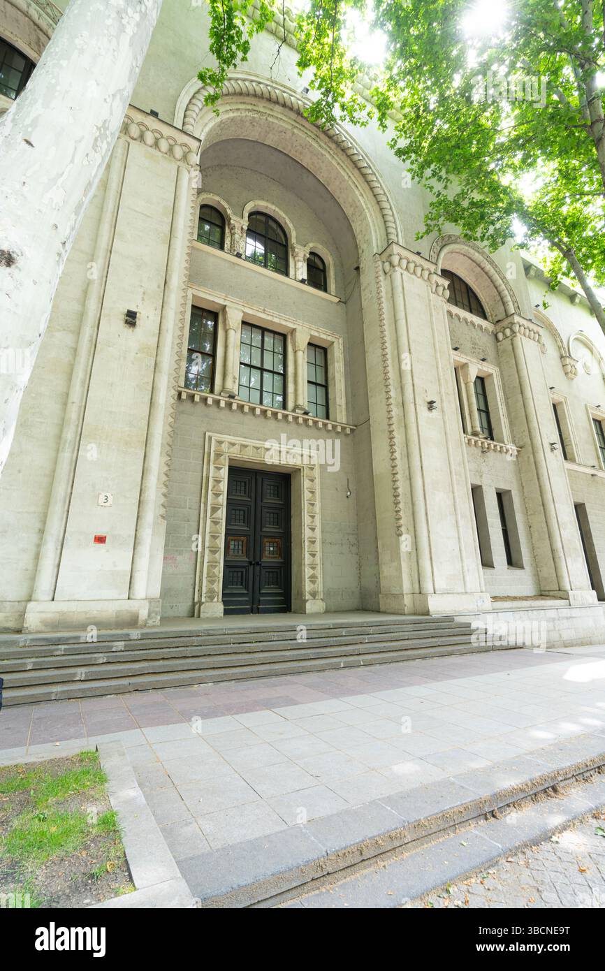 Tbilissi, Géorgie. 17 mai 2025. Vue extérieure du Musée national géorgien dans le centre-ville Banque D'Images