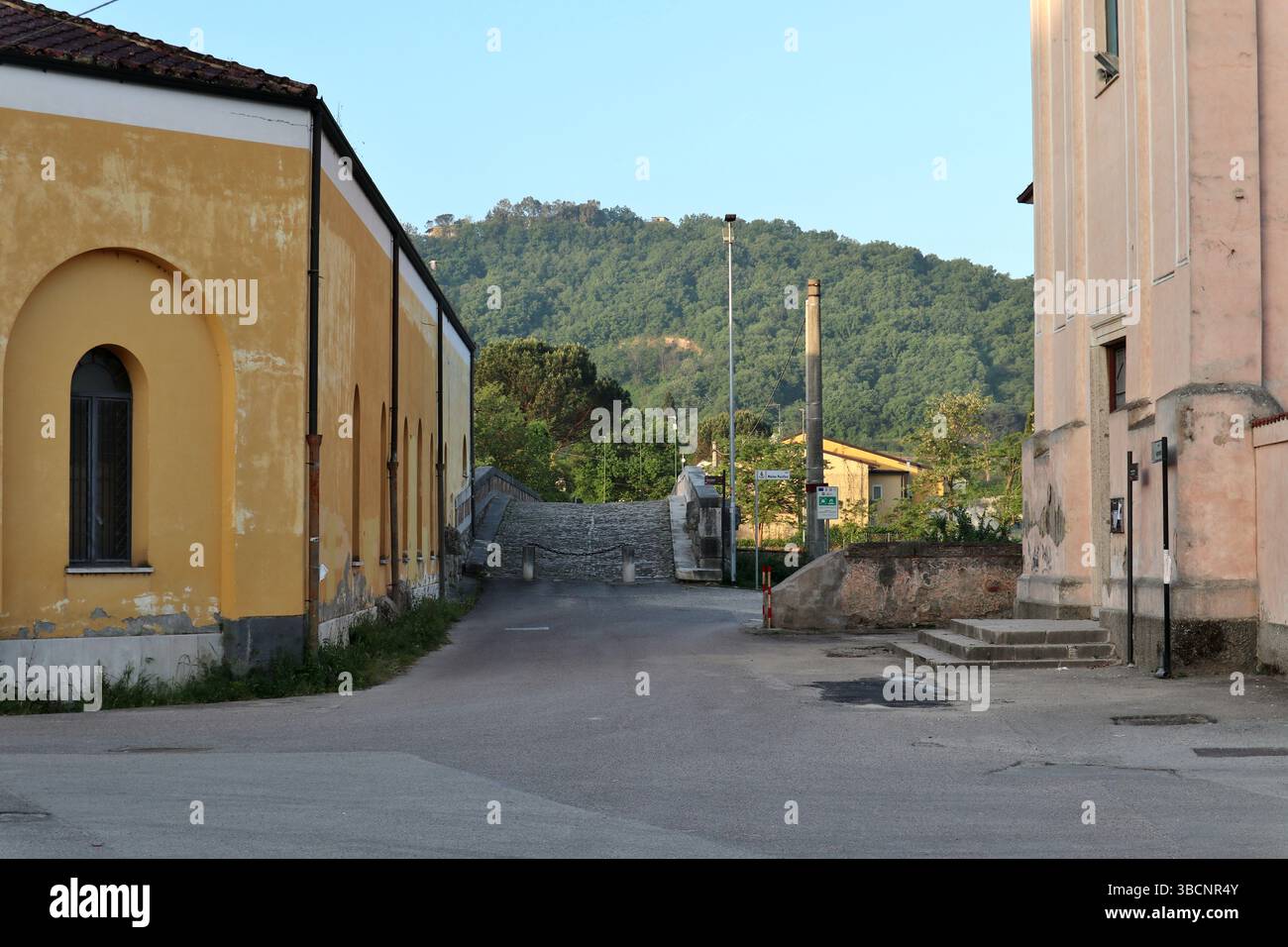 Benevento - Accesso al Ponte Leproso Banque D'Images