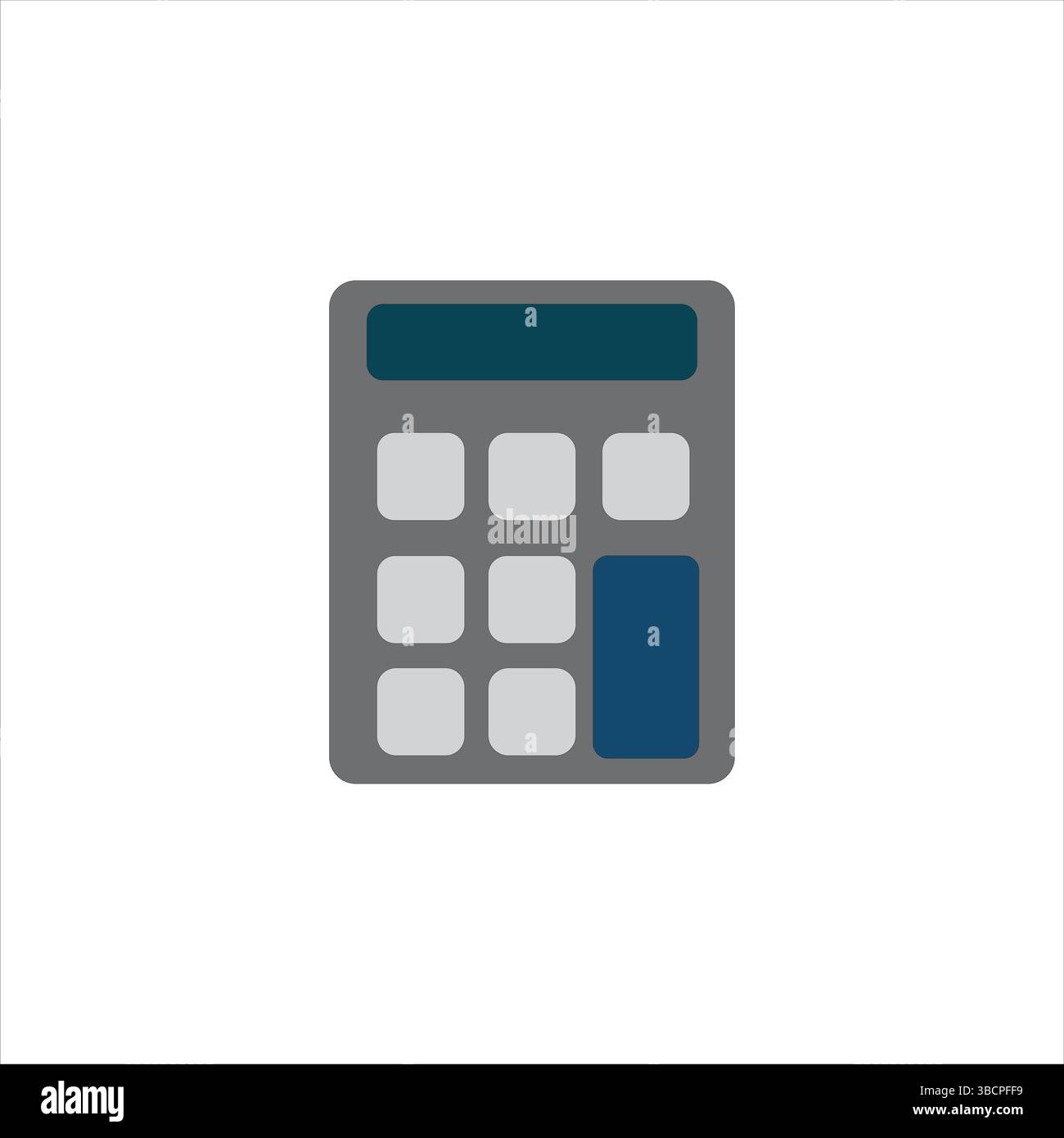 Jeu d'icônes de calculatrice. Icône de la calculatrice comptable. logo coloré de vecteur de calculatrice sur fond blanc Illustration de Vecteur