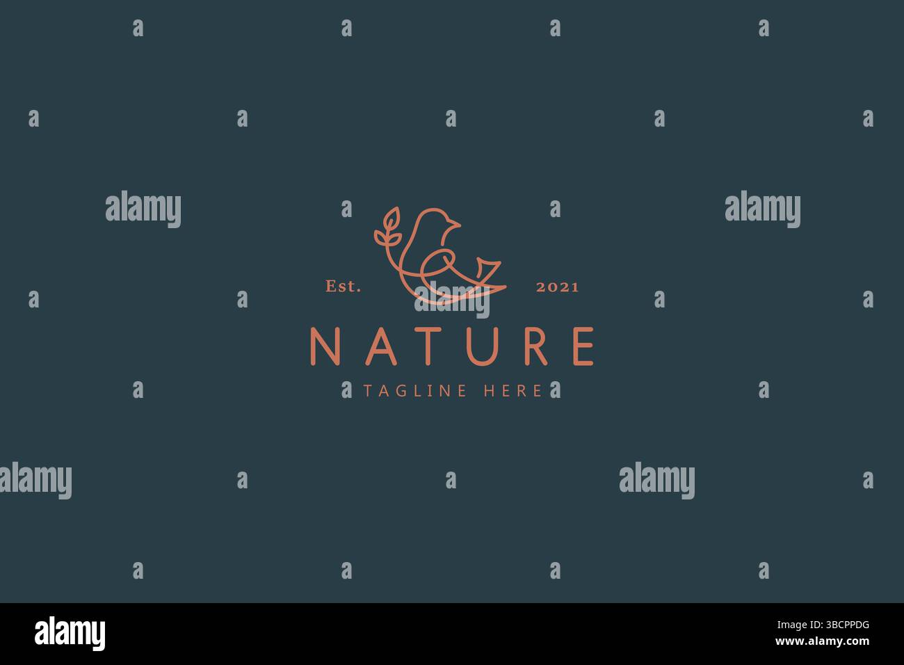 Bird nature Wild Life illustration logo Illustration de Vecteur