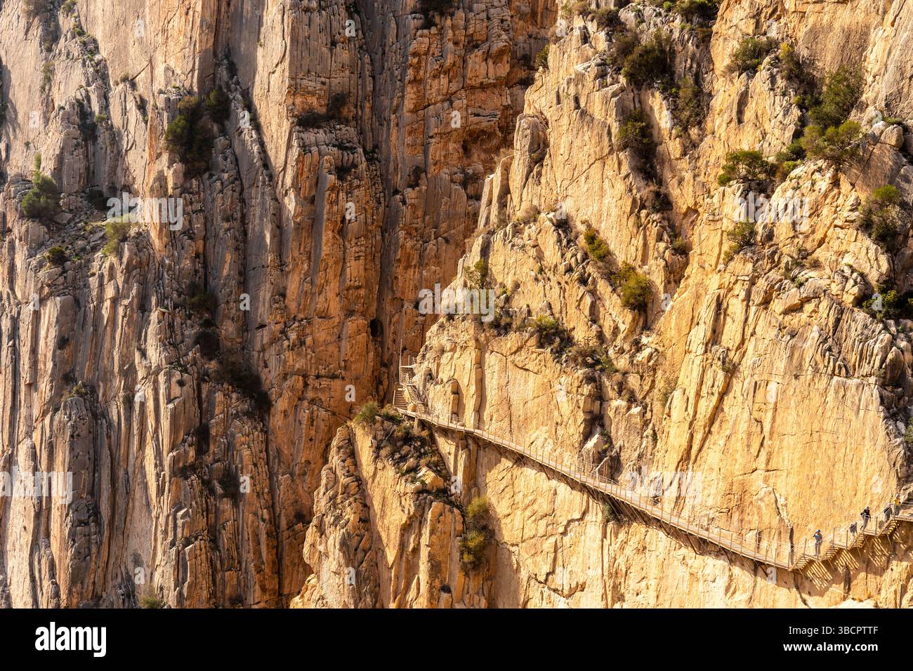 El Caminito Del Rey ou King's Path - sentier de randonnée dans la province de Malaga, Espagne Banque D'Images