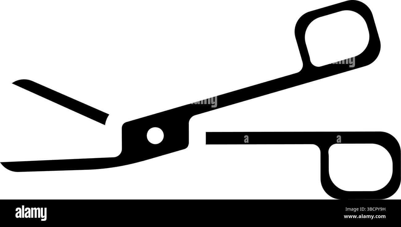 ciseaux chirurgicaux chirurgien icône glyphe illustration vectorielle Illustration de Vecteur
