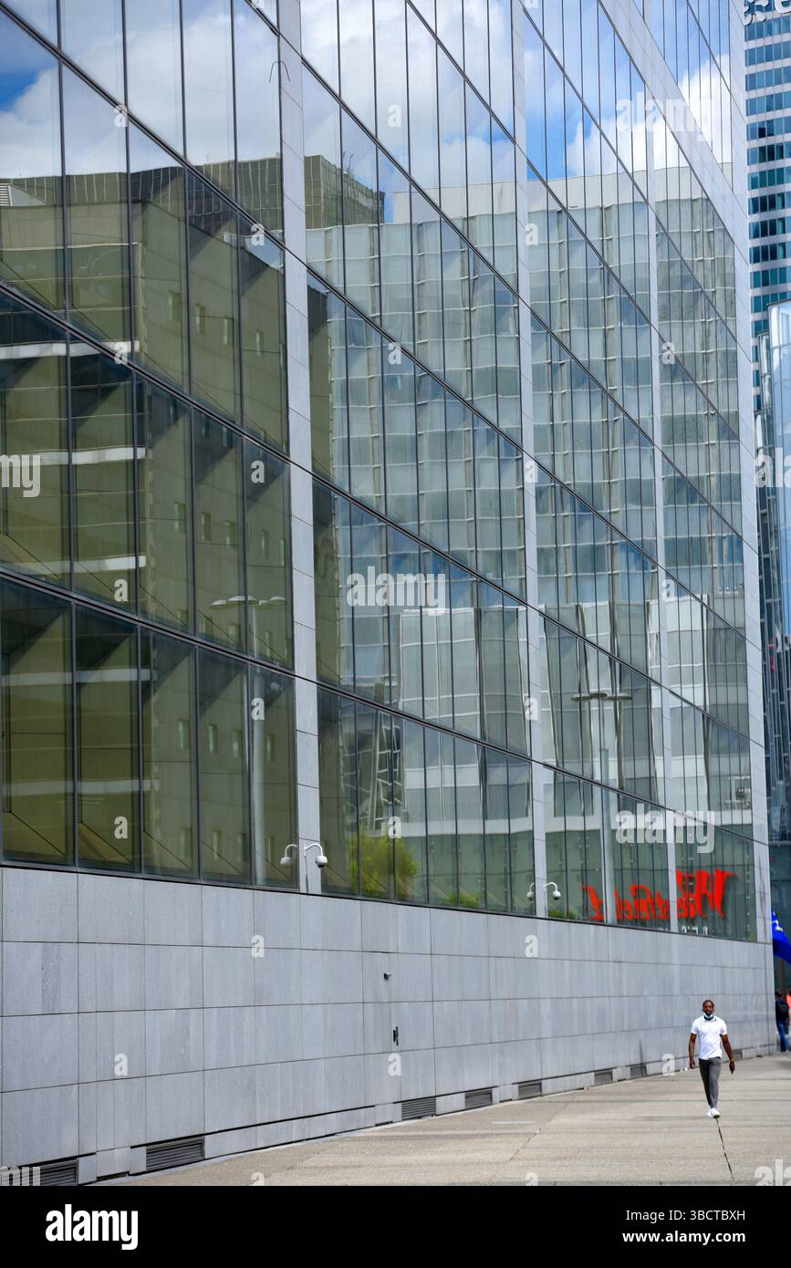 La Défense, le quartier des affaires de Paris, France. Banque D'Images