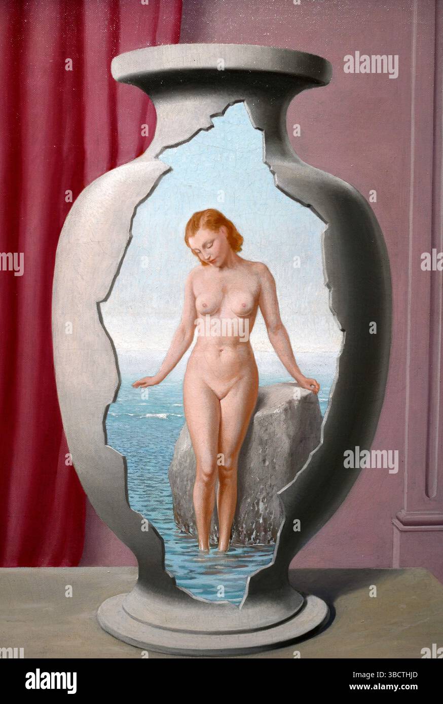 L'Orient, 1941, huile sur toile, René Magritte, collection particulière. Banque D'Images