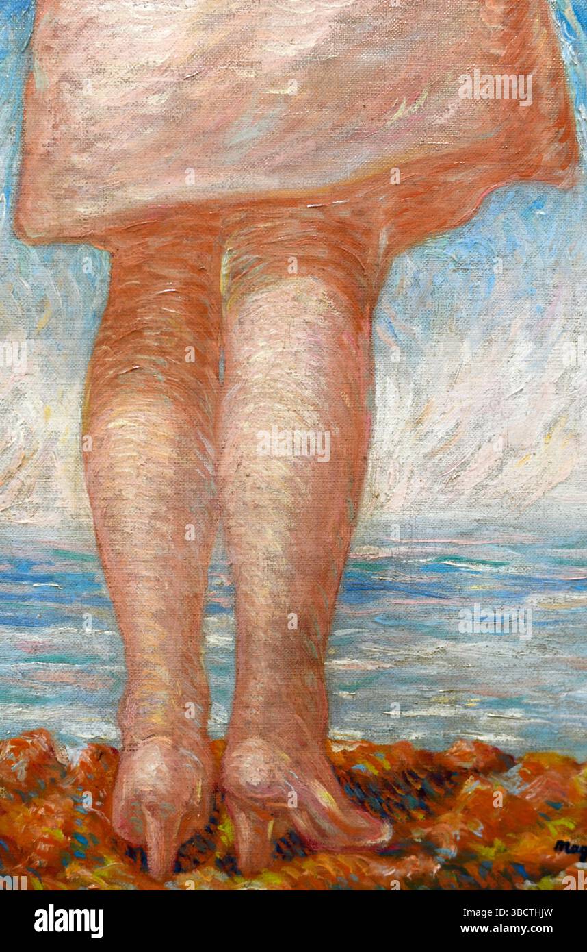 L'Hydre, 1943, René Magritte, huile sur toile, collection particulière. Banque D'Images