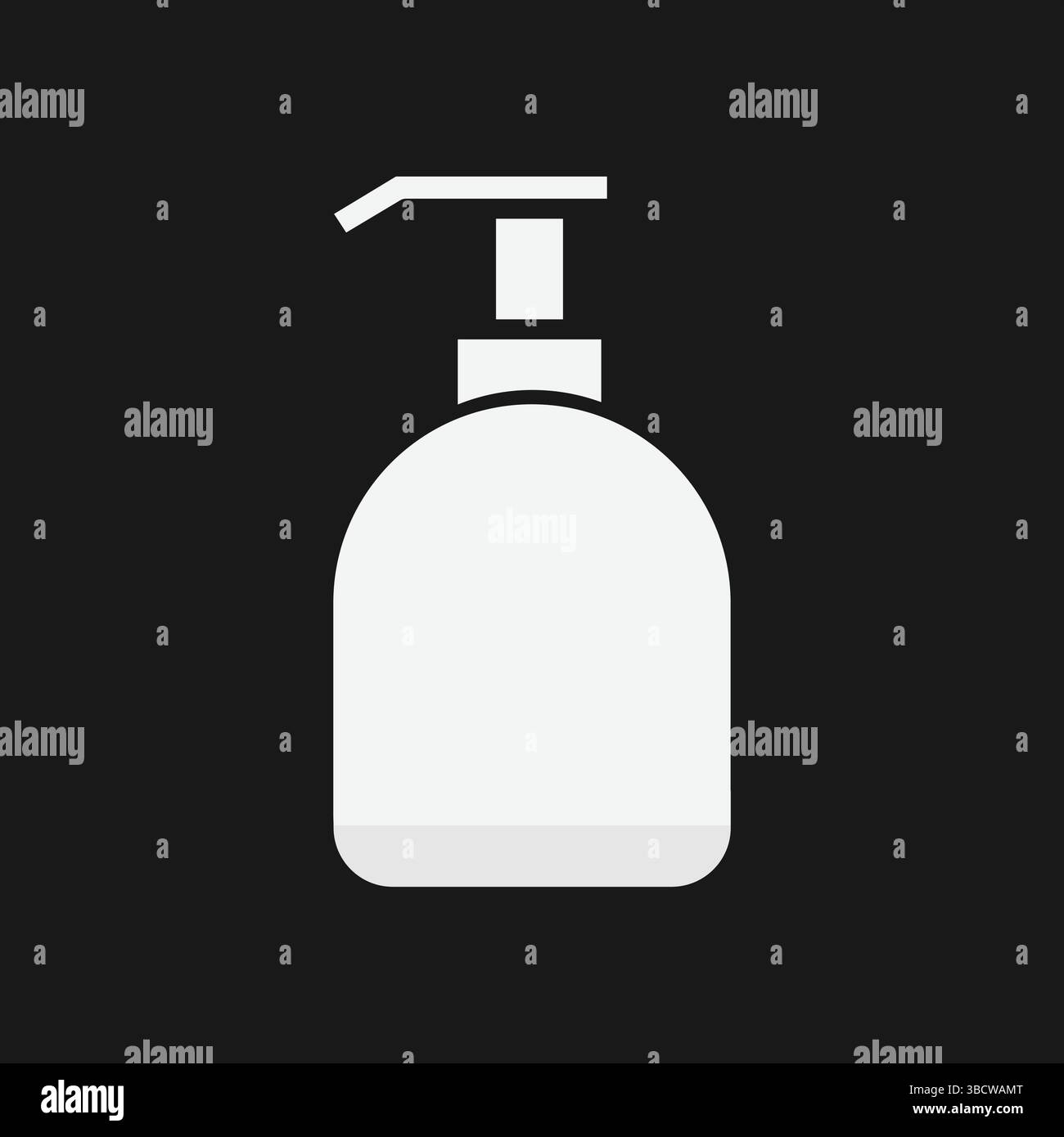 Icône distributeur de savon vecteur schéma simple illustration du graphique de bouteille de pompe pour l'hygiène Illustration de Vecteur