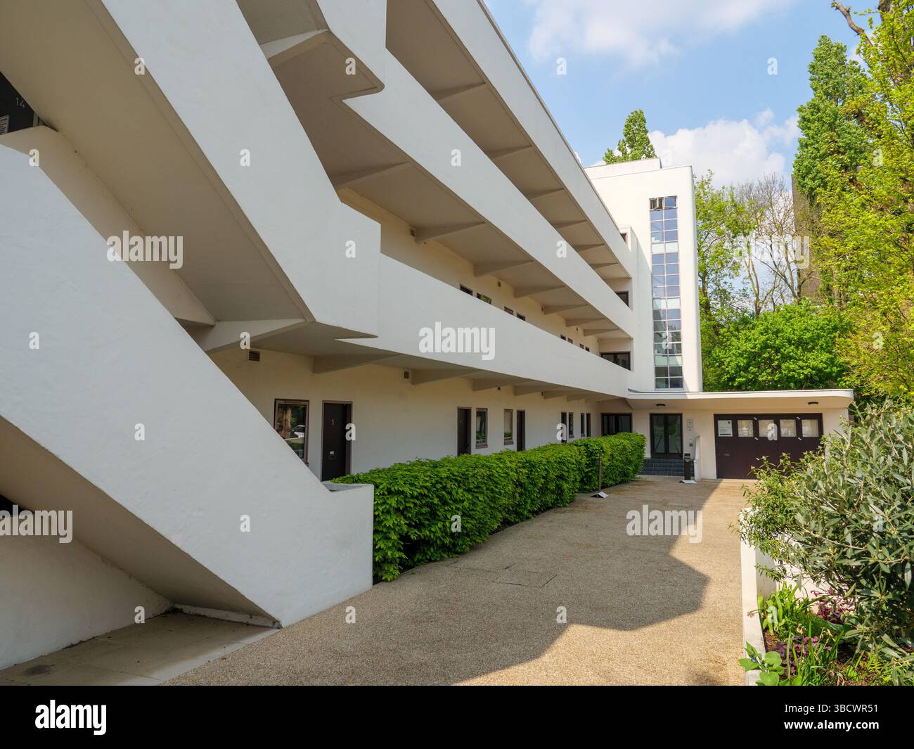 The Isokon Flats, Camden, Londres, Royaume-Uni Banque D'Images