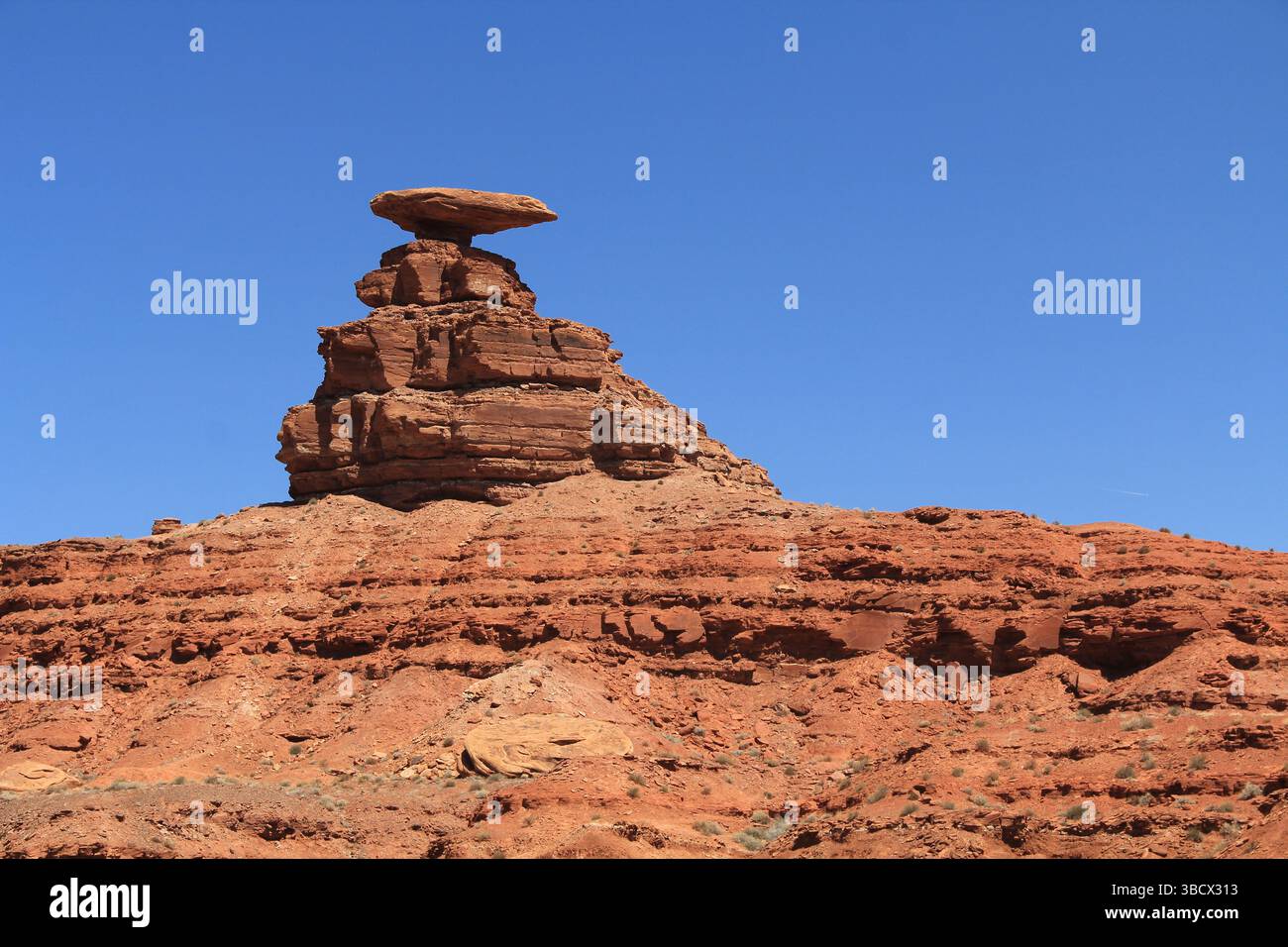 Mexican Hat Red Rock formation dans l'Utah Banque D'Images