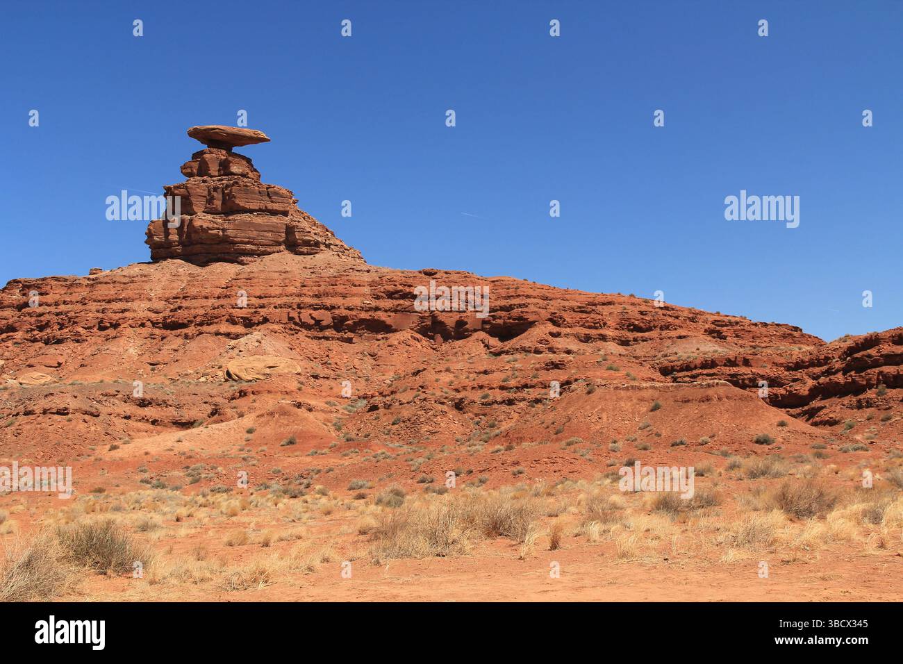Mexican Hat Red Rock formation dans l'Utah Banque D'Images