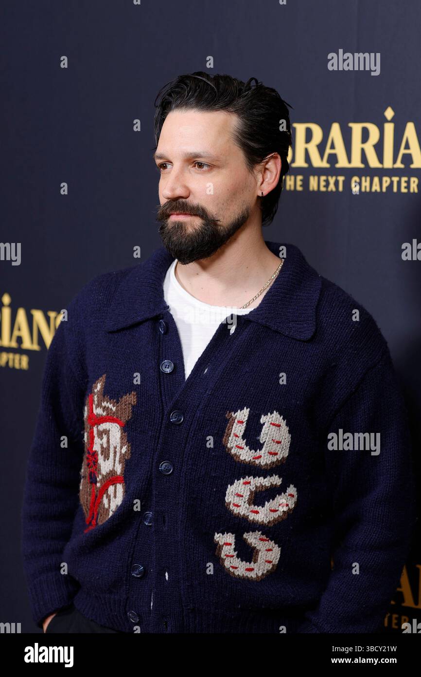 NEW YORK, NEW YORK - 20 MAI : Bluey Robinson, Olivia Morris, Callum McGowan et Marissa Hill assistent à la projection de TNT The Librarians : the Next Chapter à la Morgan Library le 20 mai 2025, à New York. La nouvelle série, une continuation de la franchise Librarians bien-aimée, débutera avec une première de deux nuits commençant le dimanche 25 mai après la couverture des Playoffs de la NBA, et se poursuivra le lundi 26 mai après les Playoffs de la LNH. Les épisodes seront diffusés chaque semaine le lundi soir sur TNT. Photo : Luiz Rampelotto/EuropaNewswire Banque D'Images