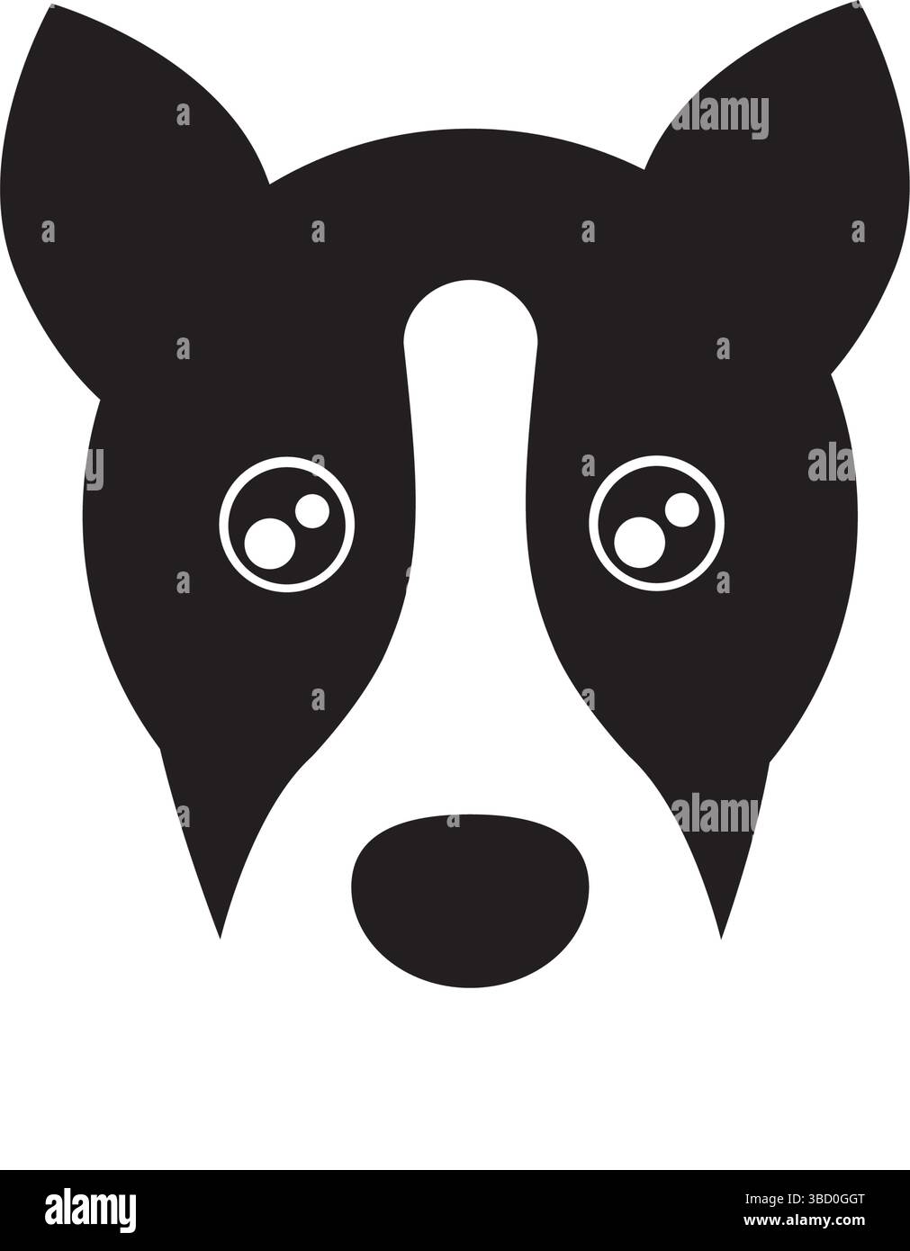 Logo chien, symbole, signe de protection Illustration de Vecteur