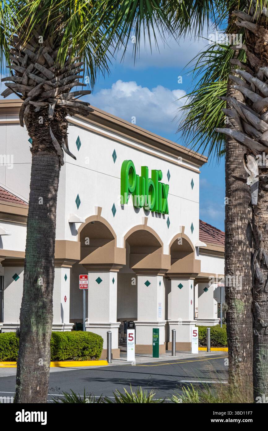 Supermarché Publix à Clermont, Floride. (ÉTATS-UNIS) Banque D'Images