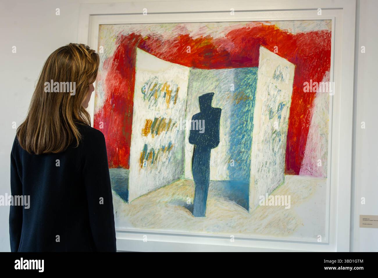 Londres, Royaume-Uni. 22 mai 2025. La première exposition personnelle de l'artiste hongrois d'après-guerre Karl Stengel à la galerie@oxo London UK présentant des œuvres sur papier et des compositions mixtes. Hamlet No Credit : Ian Davidson/Alamy Live News Banque D'Images